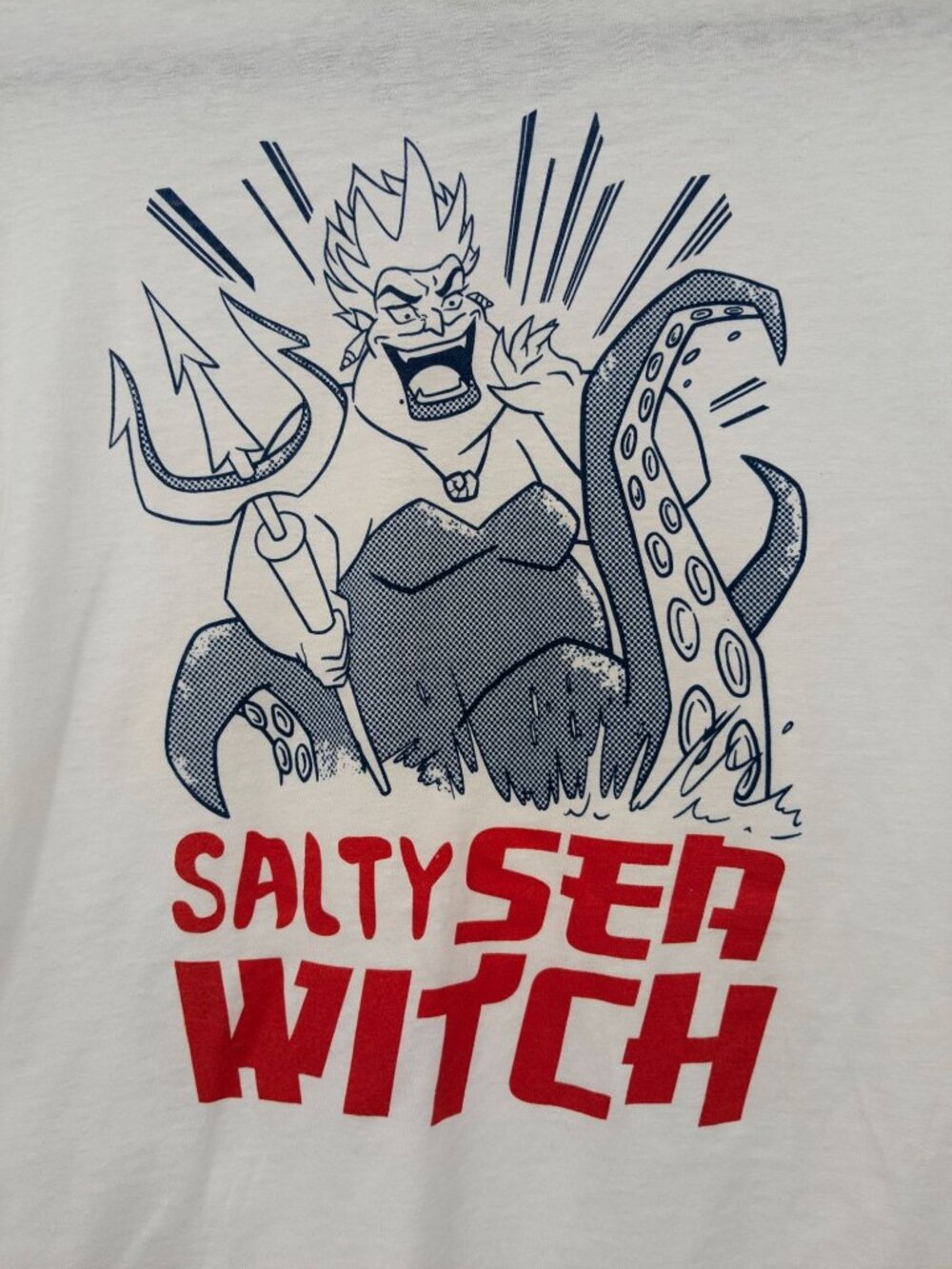 Disney Villains Ursula Graphic T Shirt Salty Sea Witch Streetwear Y2K X Small - Picture 5 of 5